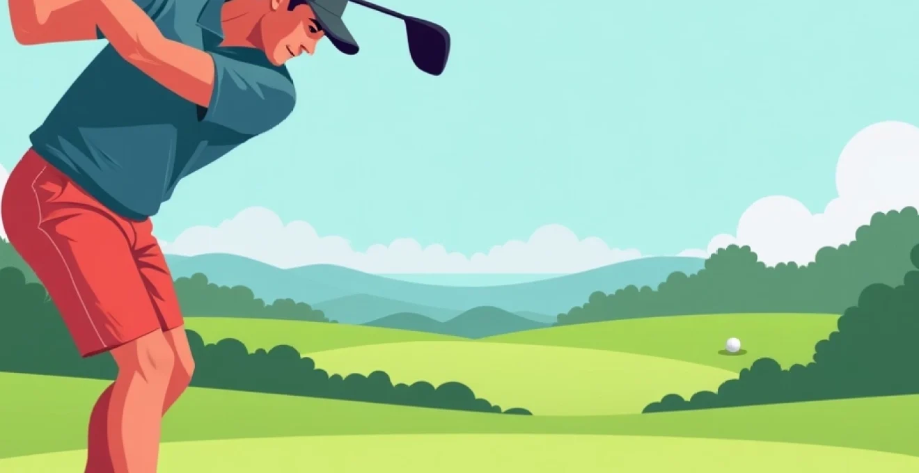 stretching golf